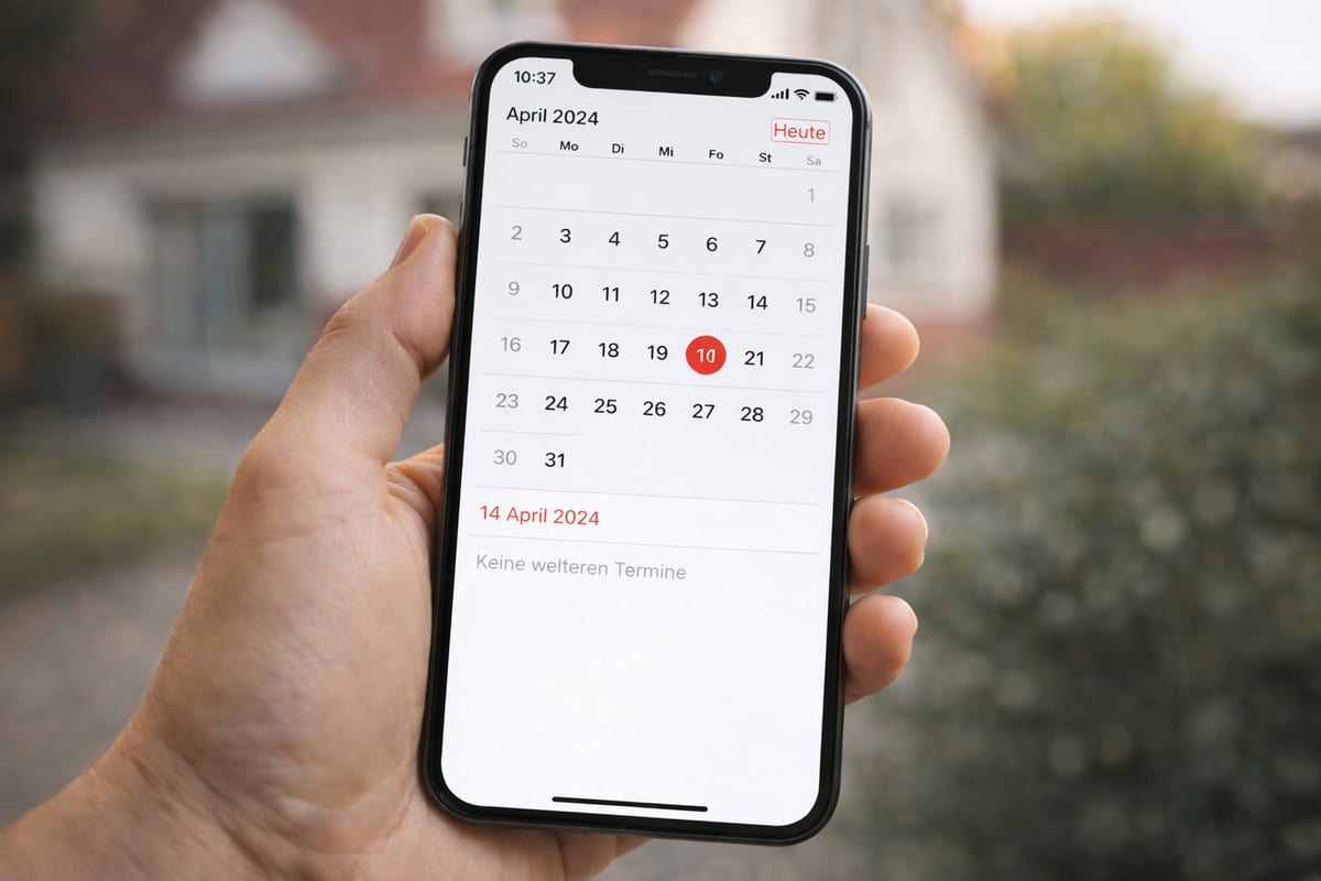 Angebot und Terminvereinbarung