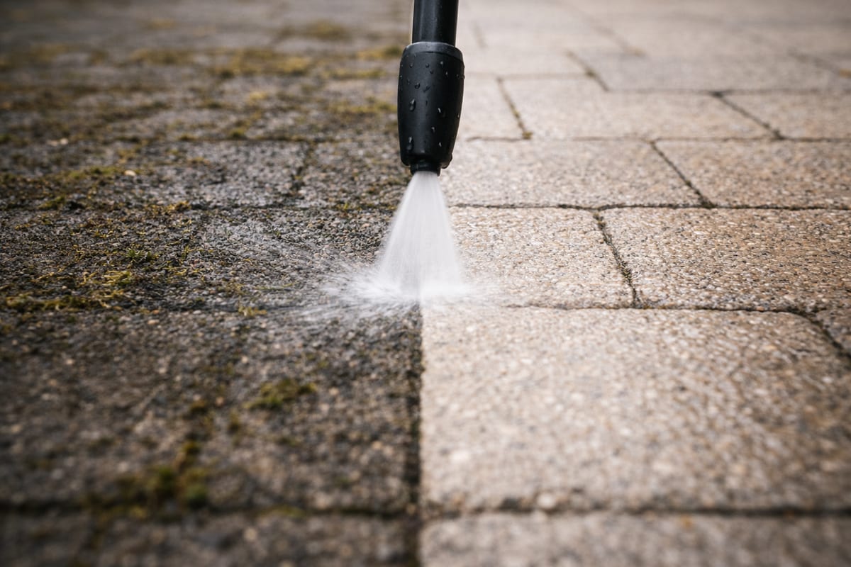Hochdruckreinigung im Einsatz